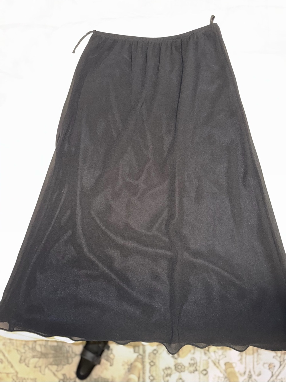 J.B.S. Womens' Black Satin Skirt